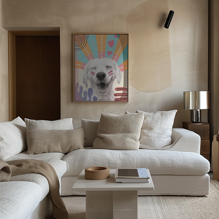 Inspired Dog Framed Art Wall Decor