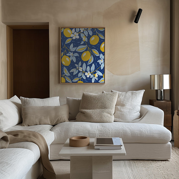Italien Lemons 2 Framed Art Modern Wall Decor