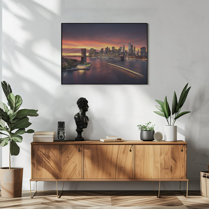 new york Landscape Framed Art