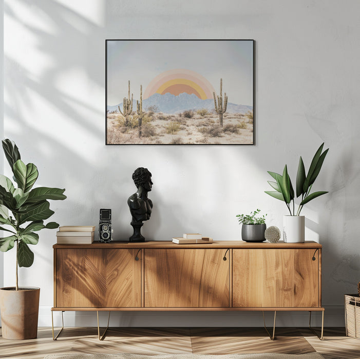 Arizona Sunrise Landscape Framed Art