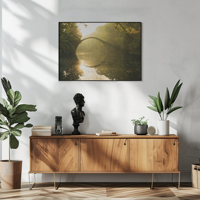 Golden Circle Landscape Framed Art