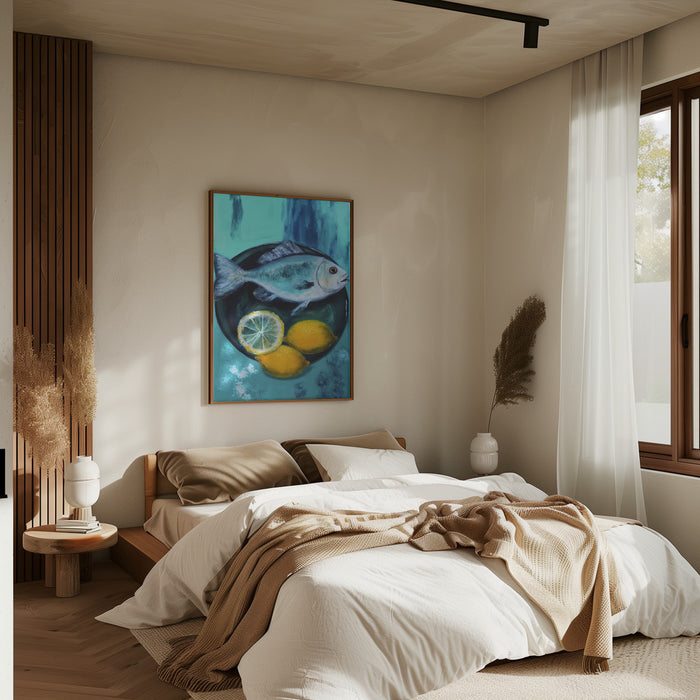 A Fishplate Framed Art Modern Wall Decor