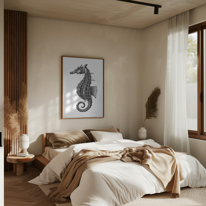 Seahorse Framed Art Wall Decor