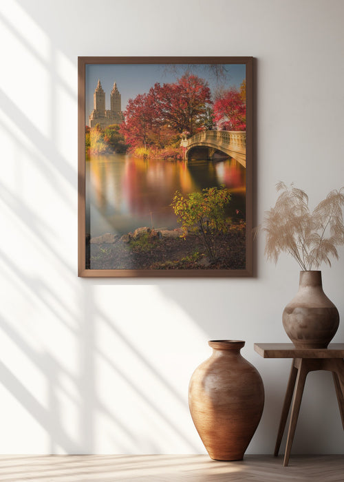 Fall in Central Park Framed Art Modern Wall Decor