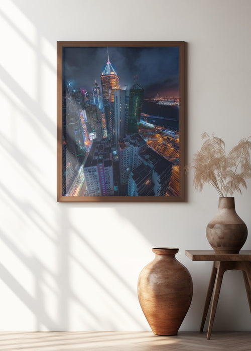 Flying Hong Kong Framed Art Wall Decor