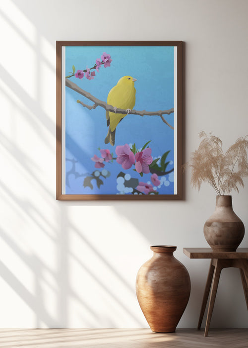 Goldfinch Framed Art Modern Wall Decor