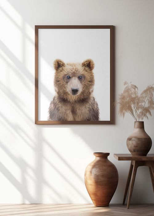 Baby Bear Framed Art Modern Wall Decor