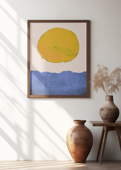 Summer Sun Framed Art Modern Wall Decor