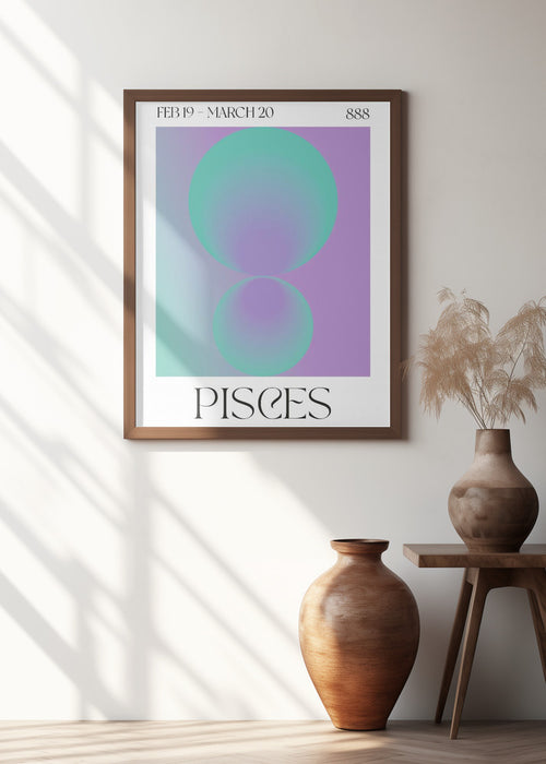 Pisces Framed Art Modern Wall Decor