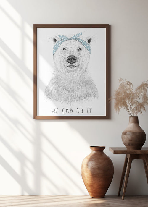 We can do it Framed Art Wall Decor