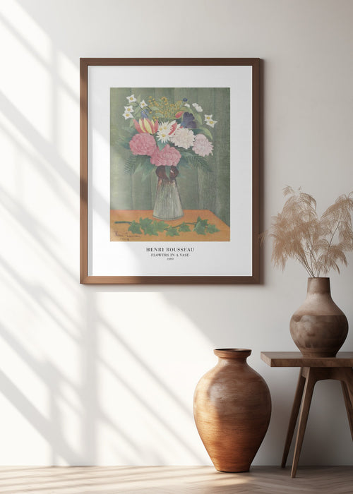 Flowers In a Vase Framed Art Modern Wall Decor