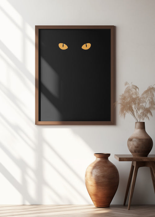 Halloween cat eyes Framed Art Modern Wall Decor