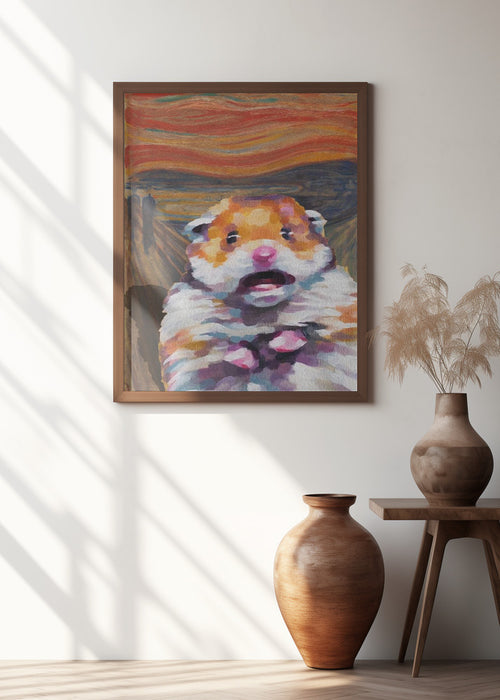 HAMSTERONI PEPERONI Framed Art Modern Wall Decor