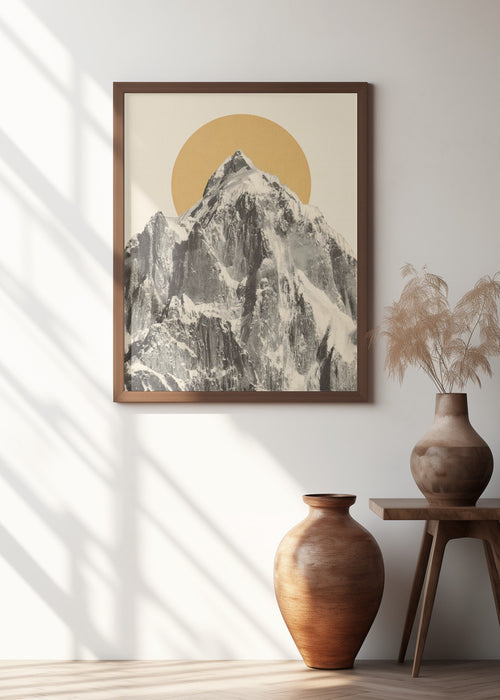 Mountainscape Framed Art Modern Wall Decor