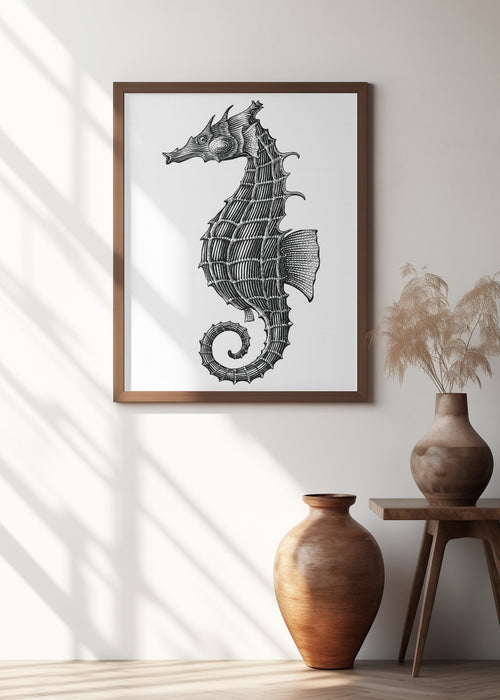 Seahorse Framed Art Wall Decor