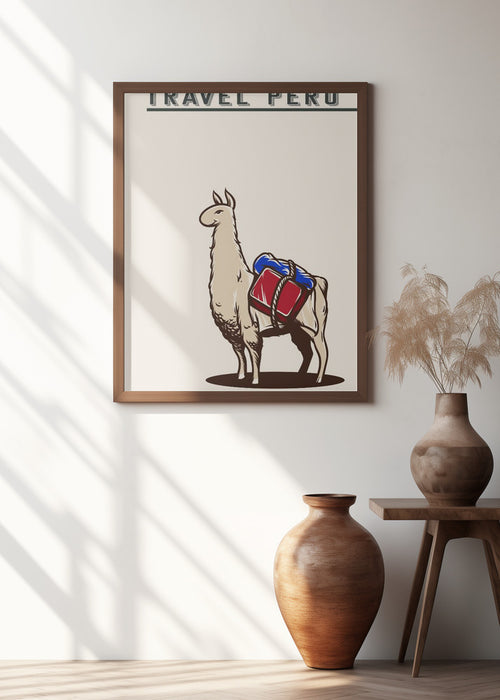 Travel Peru Framed Art Modern Wall Decor