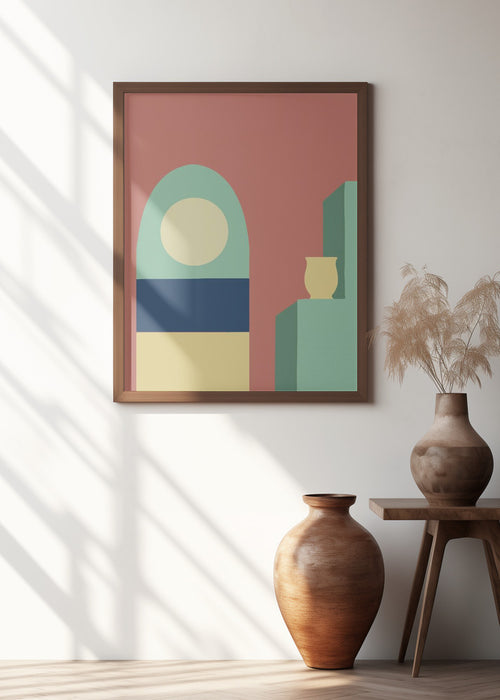 Boho Minimal Design #4 Framed Art Modern Wall Decor