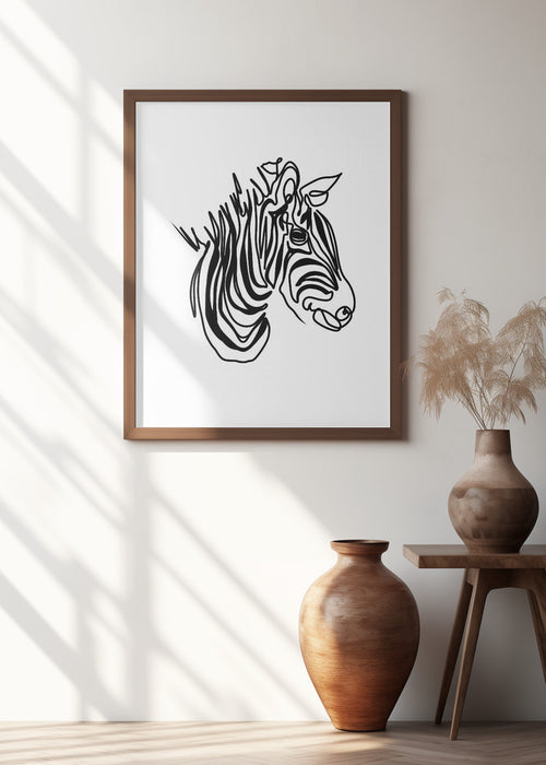 The Zebra Framed Art Wall Decor