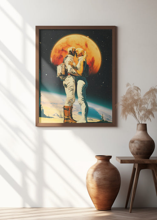 Intergalactic Love Framed Art Modern Wall Decor