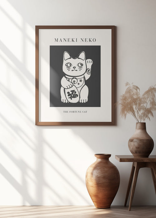 Manekineko Framed Art Wall Decor