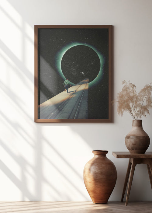 Escaping Into the Void Framed Art Modern Wall Decor