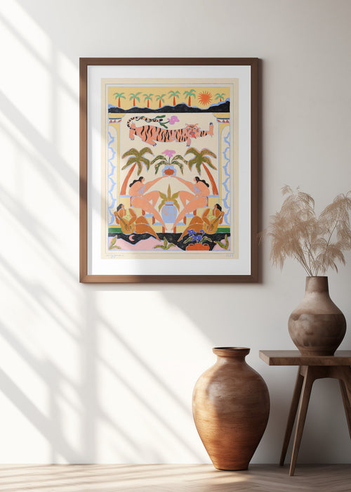 Tropicana Framed Art Modern Wall Decor