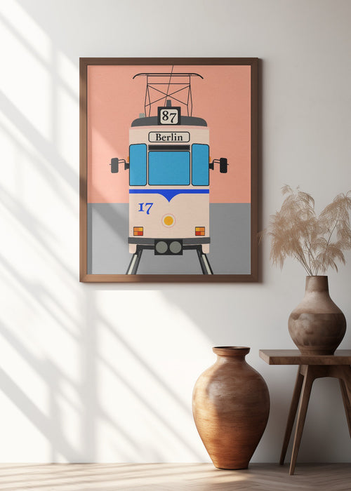 Berlin Tram Framed Art Wall Decor