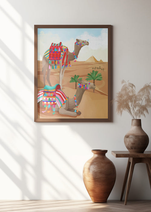 Desert Adventure Framed Art Modern Wall Decor