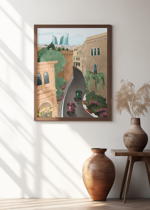 Baku Azerbeidzjan Framed Art Modern Wall Decor