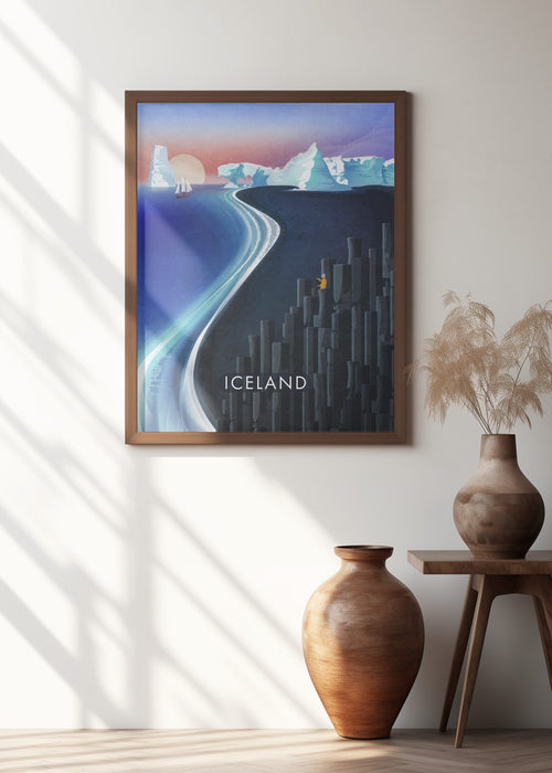 Iceland Framed Art Modern Wall Decor