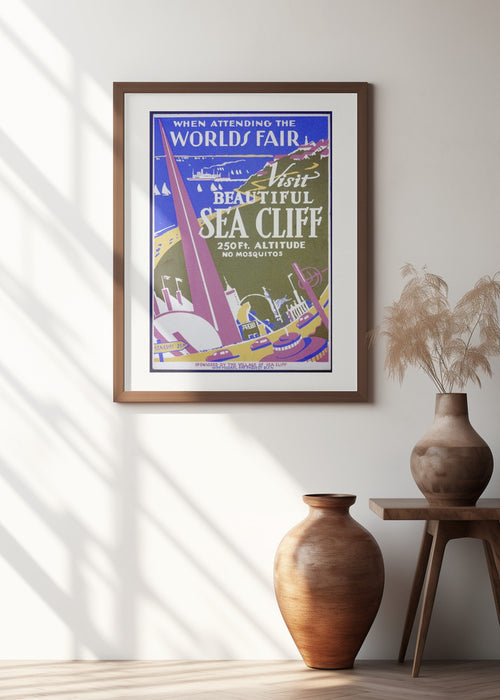 When Attending the Worlds Fair, Visit Beautiful Sea Cliff Framed Art Wall Decor