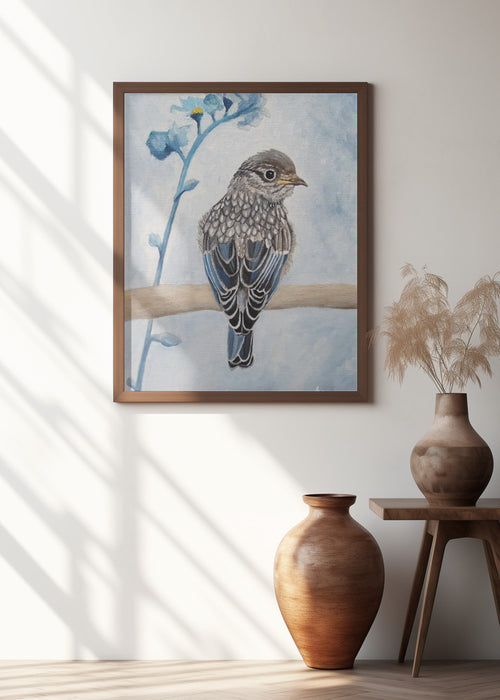 Perked and Perched Framed Art Modern Wall Decor