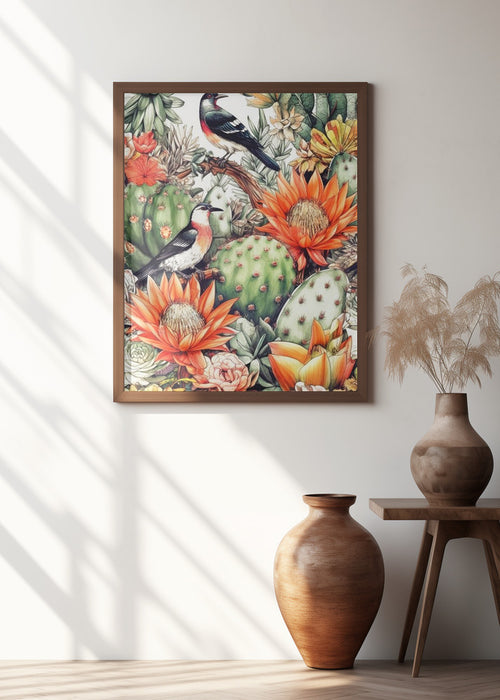 Succulents and cactus 7 Framed Art Modern Wall Decor