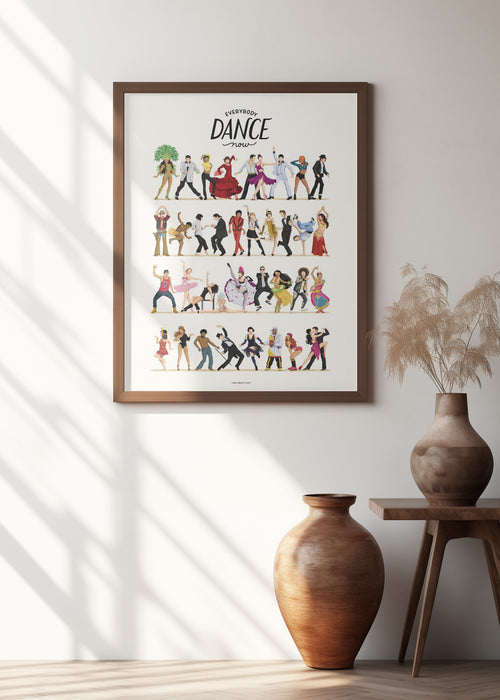 Everybody Dance Now Framed Art Modern Wall Decor