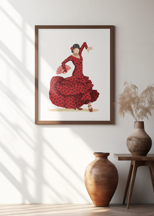 Flamenco Framed Art Modern Wall Decor