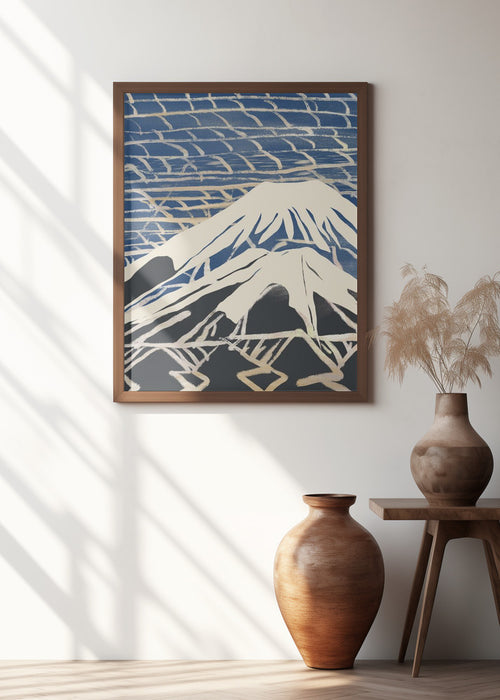 Snowy peak Framed Art Modern Wall Decor