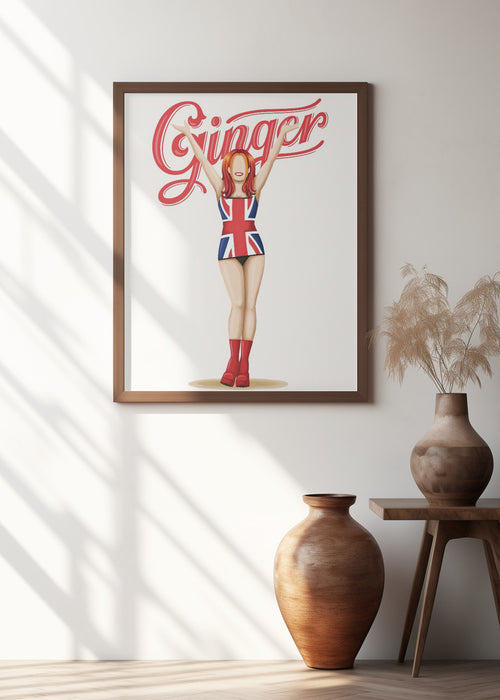 Ginger Spice Framed Art Modern Wall Decor