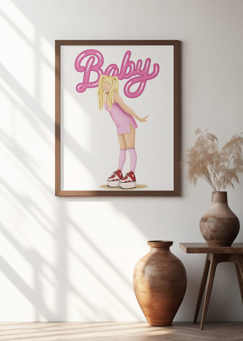 Baby Spice Framed Art Modern Wall Decor