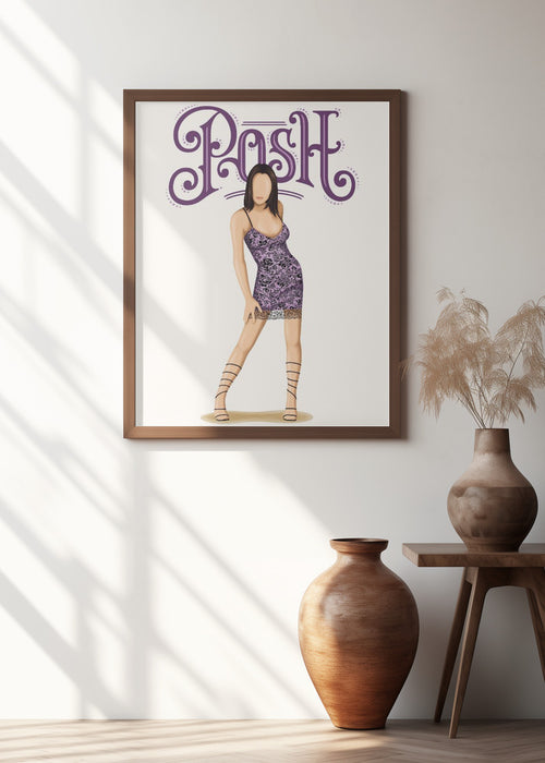 Posh Spice Framed Art Modern Wall Decor