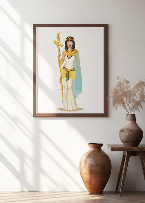 Cleopatra Framed Art Modern Wall Decor