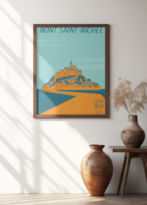 Mont Saint Michel Framed Art Modern Wall Decor