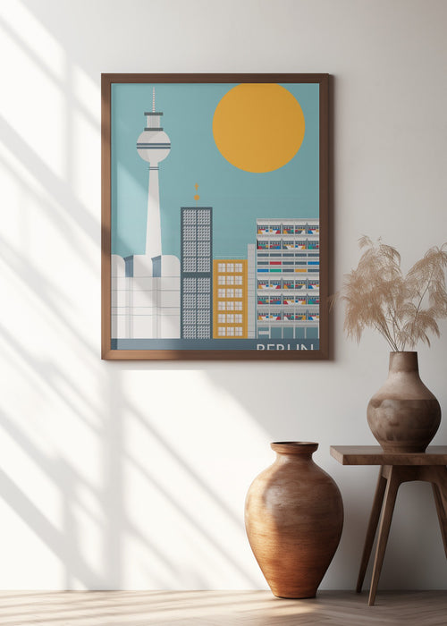 Berlin Framed Art Modern Wall Decor