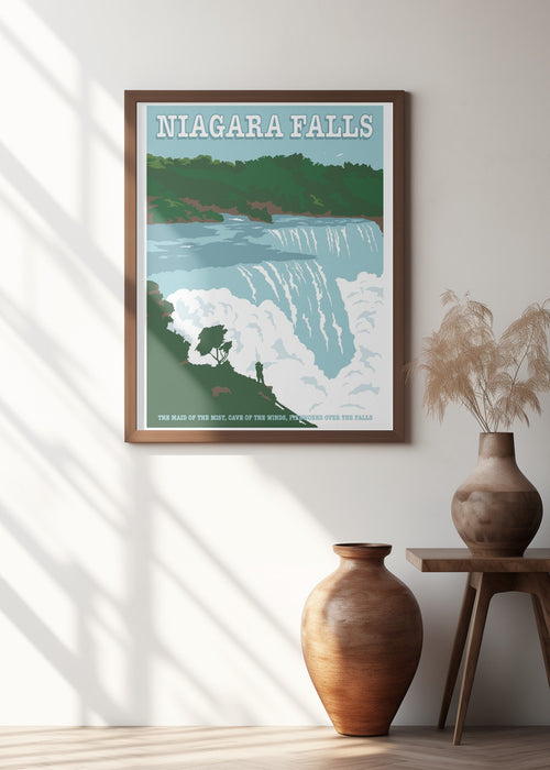 Niagara FallsTravel Print Framed Art Modern Wall Decor