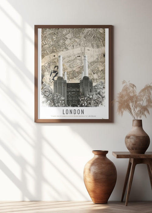 London Battersea (City Breaks) Framed Art Modern Wall Decor