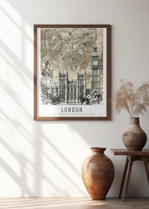 London Westminster (City Breaks) Framed Art Modern Wall Decor