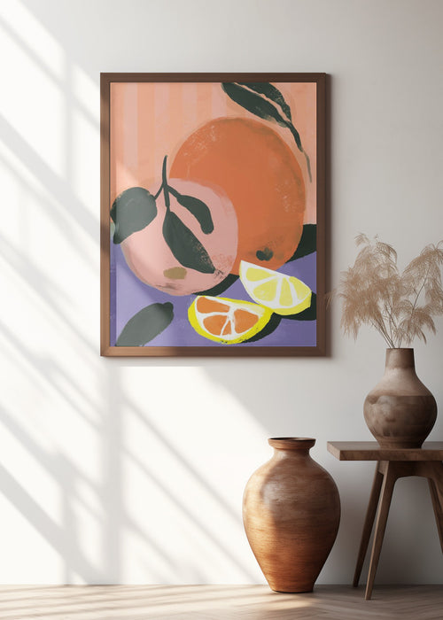 Fruity Summer No 3 Framed Art Modern Wall Decor