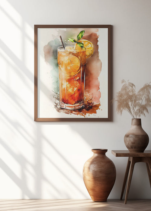 Drinks cocktail Framed Art Modern Wall Decor