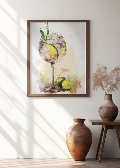 Drinks cocktail Framed Art Modern Wall Decor