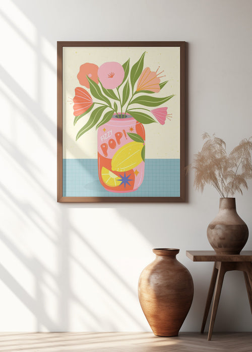 Flowers in Can Framed Art Wall Decor