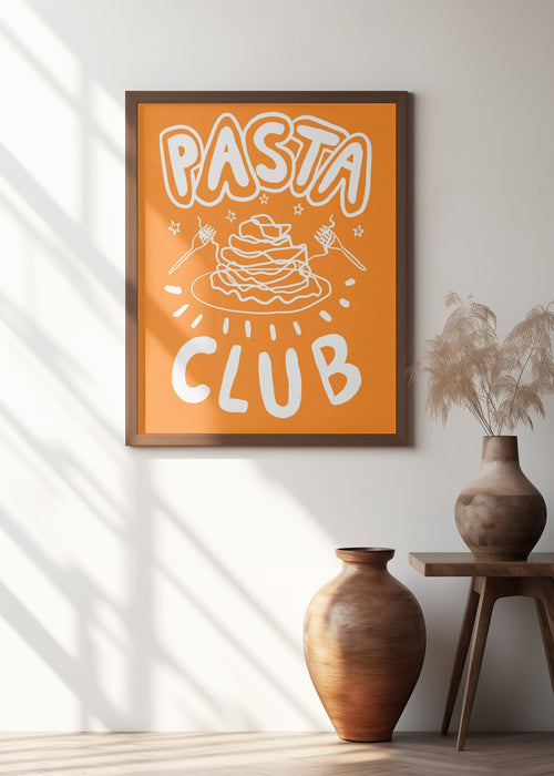 Pasta Club Framed Art Modern Wall Decor